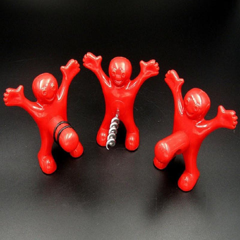 Happy Guy Wine Stopper Opener