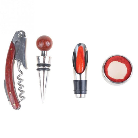 Wooden Wine Accessory Kit