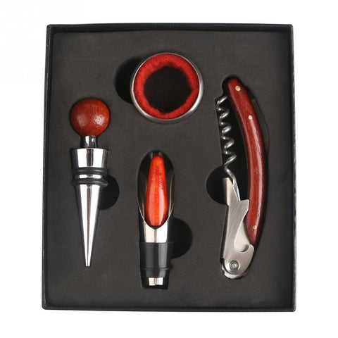 Wooden Wine Accessory Kit